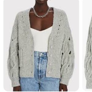 *SOLD* JONATHAN SIMKHAI - Reagan Lofty Alpaca-Wool Cardigan